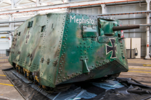 'Mephisto' World War One German tank - photo courtesy of Queensland Museum
